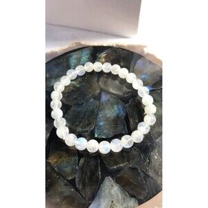 Moonstone Beaded Stretch Bracelet